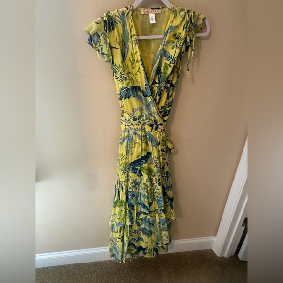Banjanan Mercy Lisbon Garden Sunshine Wrap Dress Size small - Picture 4 of 11